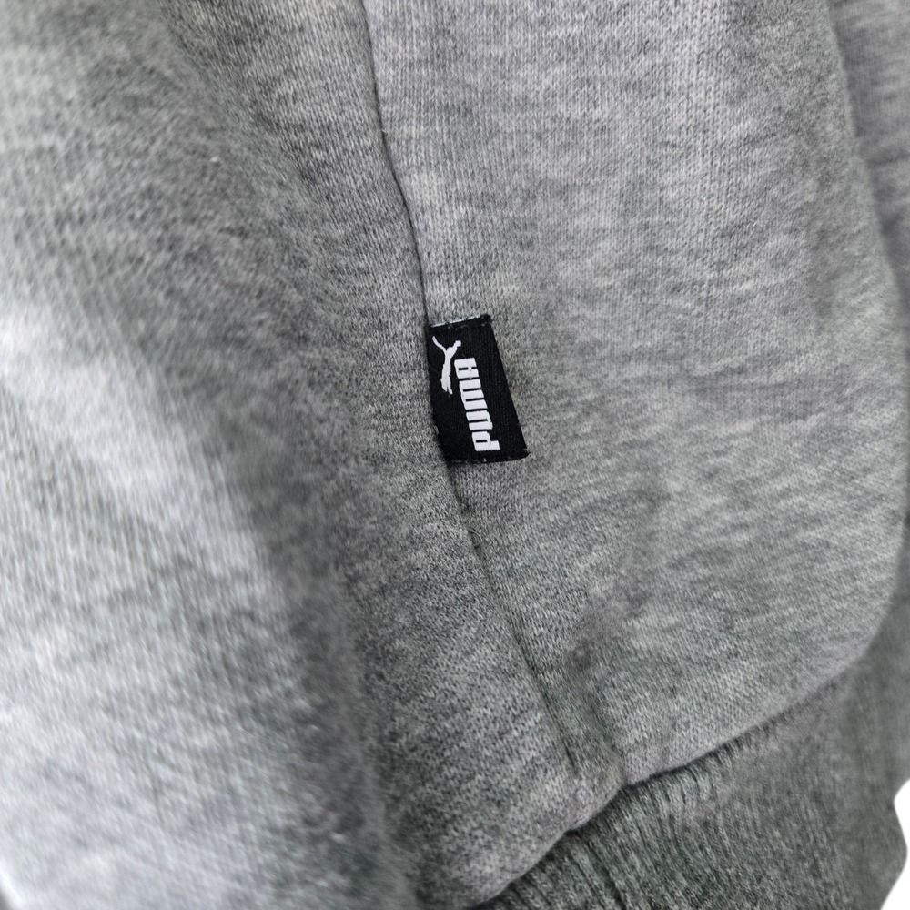 Puma‎ Mens Grey Embossed Logo Pullover Hoodie Sweatshirt Large - Picture 7 of 11
